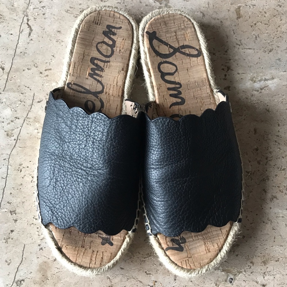 Sam Edelman leather slides